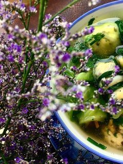 Hình của món Bắp cải cuộn thịt gà.