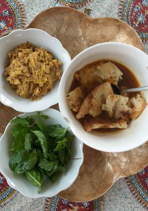 عکسی از دستور آبگوشت زعفرانی به سبک مادر