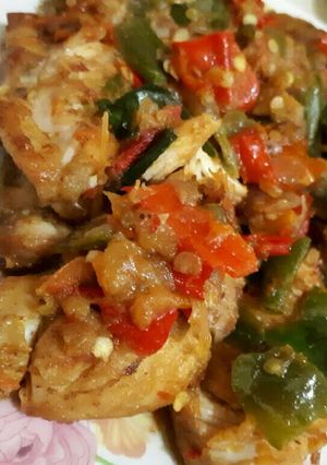 Foto resep Ayam geprek sambel padang