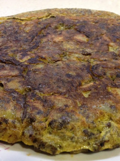 Una foto de Tortilla de morcilla