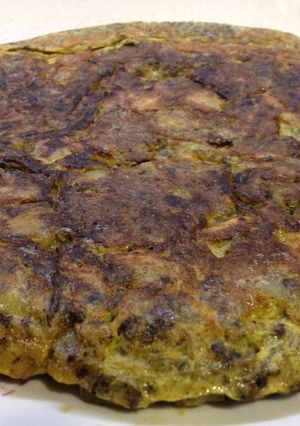 Una foto de Tortilla de morcilla