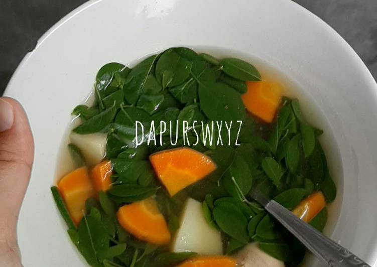 Soup Bening Daun Kelor Simple dan Mudah