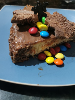 Una foto de Torta de naranja y chocolate