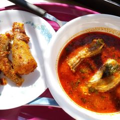 A picture of Konkani Bombay Duck Curry.