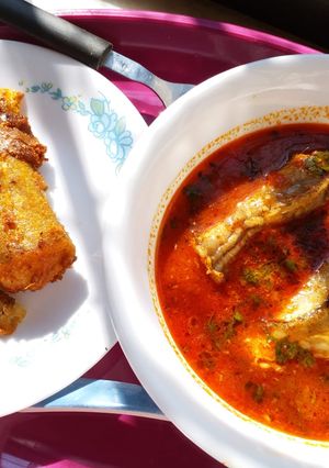 A picture of Konkani Bombay Duck Curry.