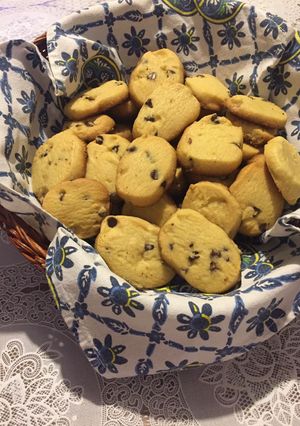 Foto di Biscotti con gocce di cioccolato