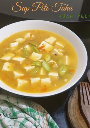 Foto resep Sup Pete Tahu Kuah Pedas