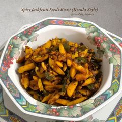 A picture of Spicy Jackfruit Seeds Roast – Kerala Style.