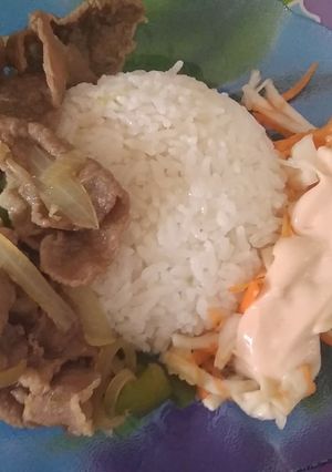 Foto resep Beef Yakiniku simple mirip HokBen