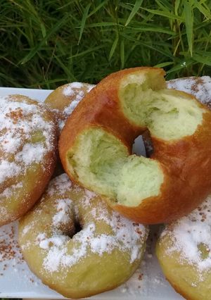Foto resep Donat pandan santan empuk