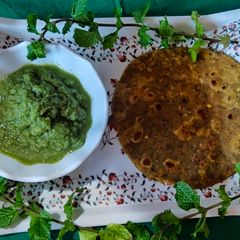 A picture of Spinach Paratha.