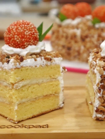 Cara Gampang Menyiapkan Resep Onde onde Cake yang Uenak Anti Ribet, Mantap