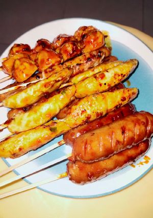 Foto resep Sosis + Otak Otak + Baso bakar madu 🍢🌶️🍯