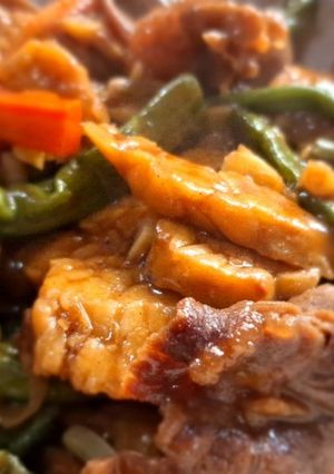 Foto resep Kacang Panjang Tempe Beef Teriyaki