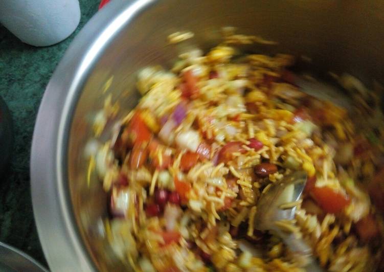 Recipe of Quick Simple bhujia chaat