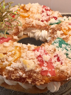 Una foto de Roscón de hojaldre, sin gluten, sin lactosa