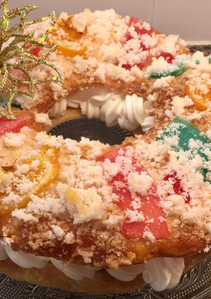Una foto de Roscón de hojaldre, sin gluten, sin lactosa