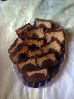 صورة لوصفة كيكة نص و نص