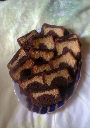 صورة لوصفة كيكة نص و نص