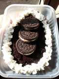 Huevo Relleno tipo torta Oreo