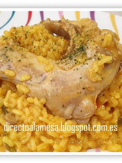 Una foto de Arroz con conejo