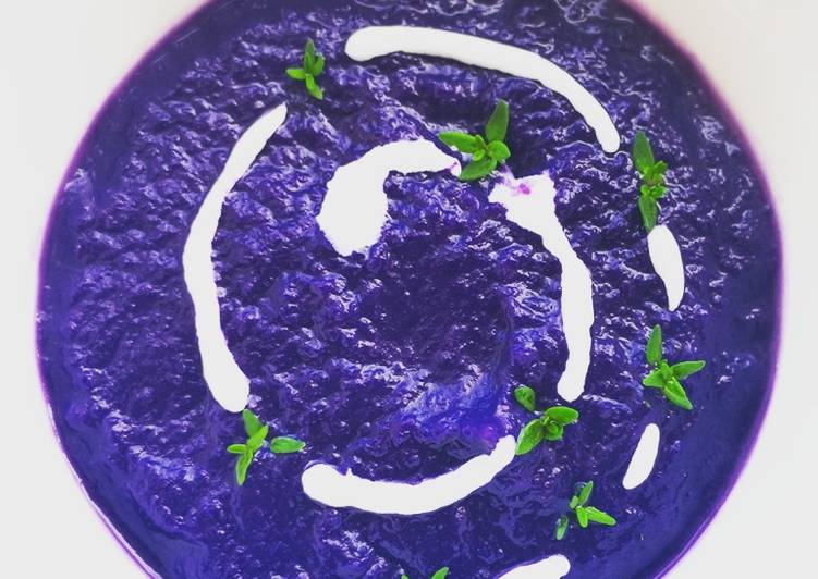 Crema di cavolo viola