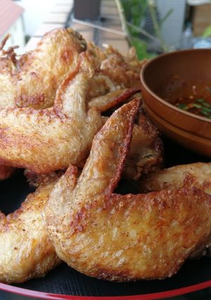 รูปของ ไก่ทอดน้ำปลา + น้ำจิ้มแจ่ว