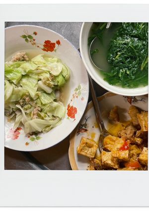 Hình của món Bắp sú xào thịt băm.