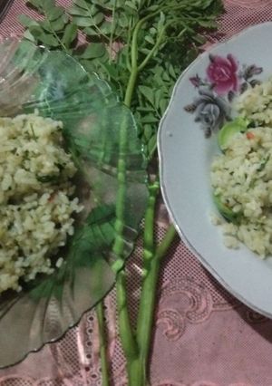 Foto resep Nasgor Daun Kelor Cabai Hijau