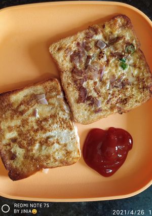 ডিম টোস্ট (dim toast recipe in Bengali) রেসিপির প্রধান ছবি