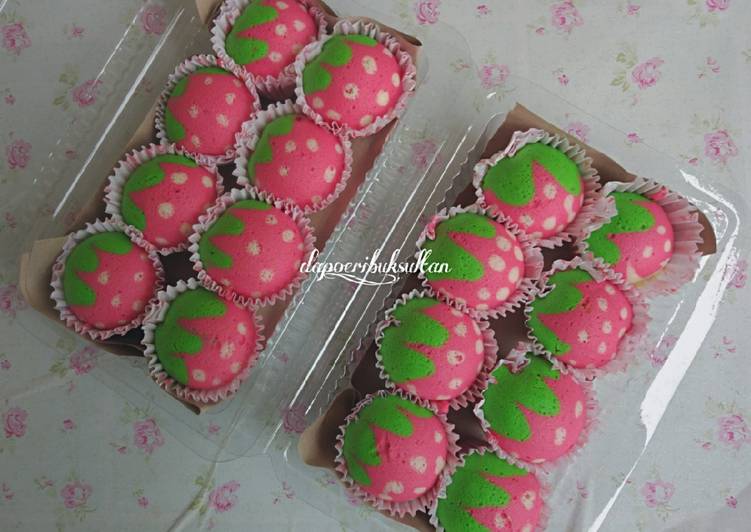 Cupcakes kukus karakter buah