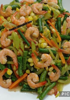 Foto resep Tumis udang sayuran