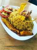 Arroz amarillo con Camarón