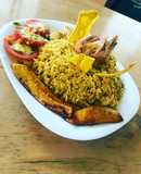 Arroz amarillo con Camarón
