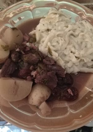 Una foto de Cuete con tocino