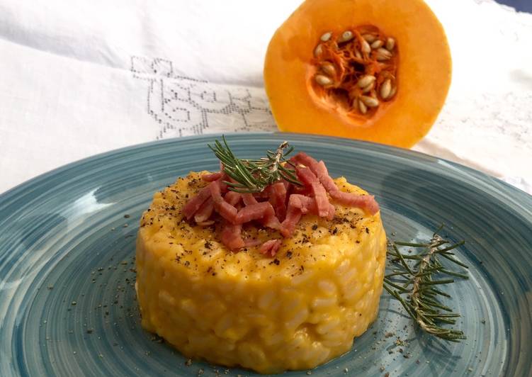 Risotto saporito di zucca