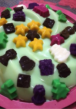 Una foto de Gelatina navideña