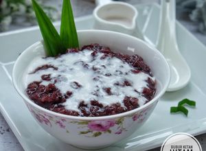 Foto resep Bubur ketan hitam saus santan