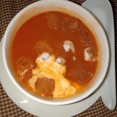 Tomato soup A picture of Tomato soup.