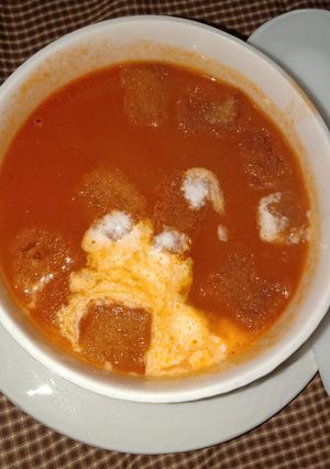 A picture of Tomato soup.