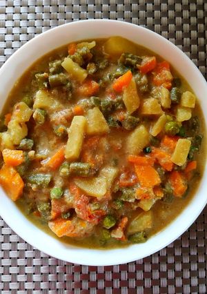 A picture of Zero Oil Vegetable Kurma.