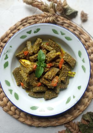 Foto resep Oseng Dage Pedes Bumbu Kuning