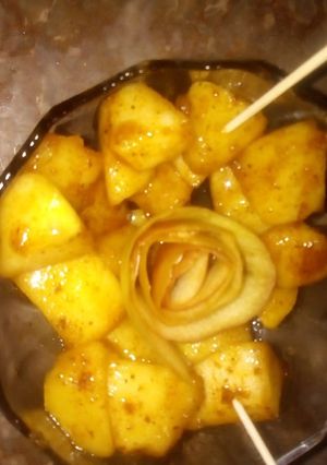 A picture of Apple chaat.
