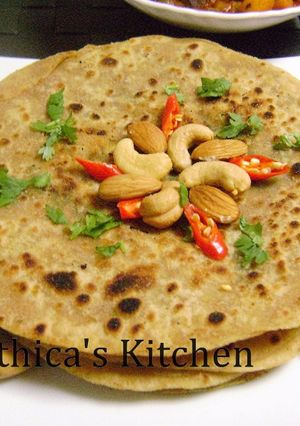 A picture of Dry fruits Paratha.