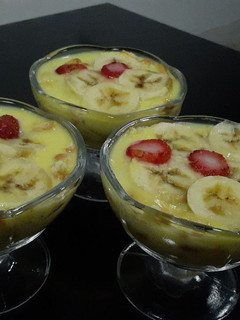 عکسی از دستور پودینگ موز
