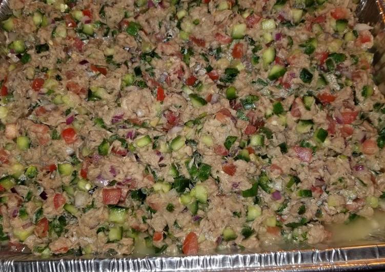 Steps to Make Homemade Tuna Ceviche Salad