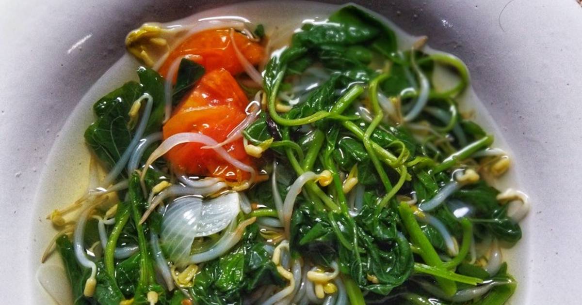 Resep Sayur Bening Bayam Tauge Sederhana Oleh Farhah Cookpad 9245