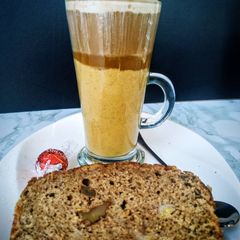 A picture of Starbucks pumpkin spiced latte (copycat).