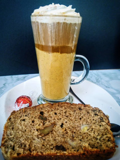 A picture of Starbucks pumpkin spiced latte (copycat).