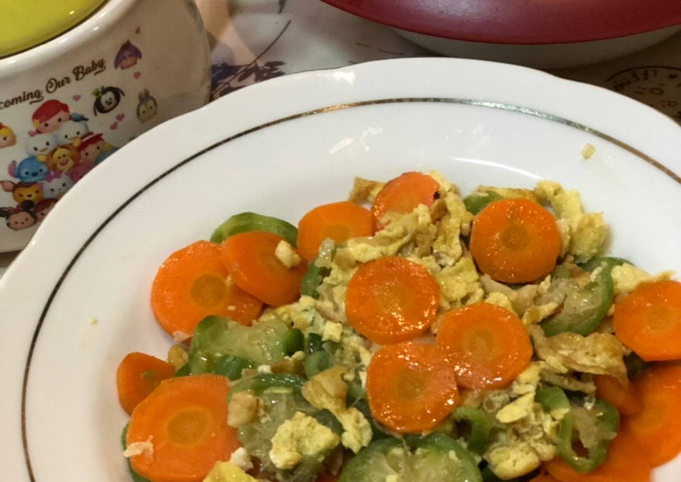 Tumis Gambas Telur ala Tiger Kitchen